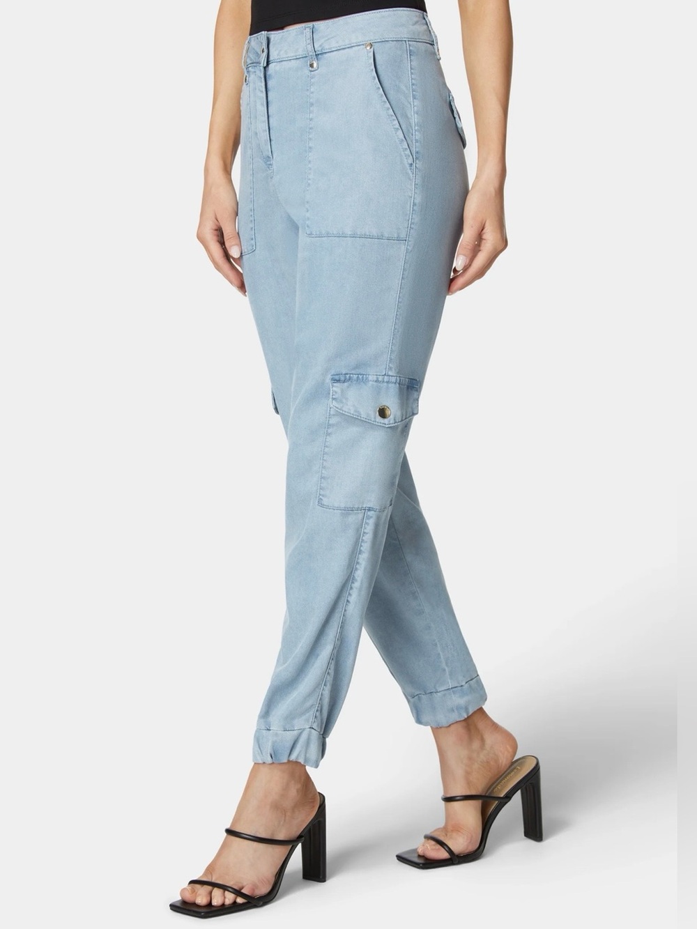 Bebé Utilitarian Tencel Jogger Pant size 8